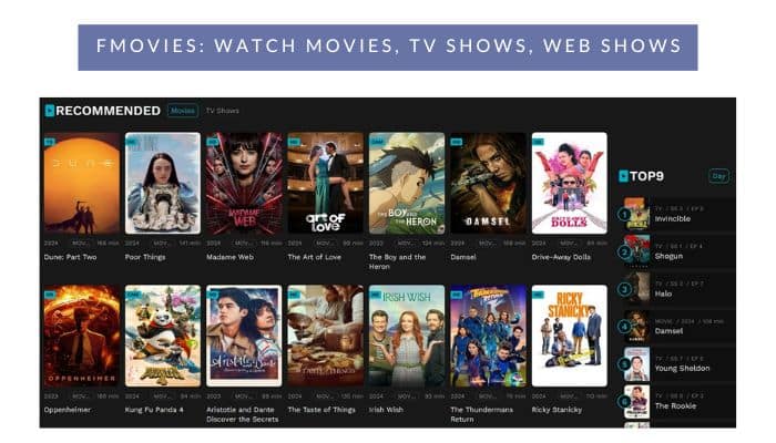 Fmovies: Watch Movies, TV Shows, Web Shows