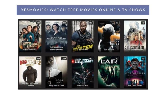 YesMovies: Watch FREE Movies Online & TV shows